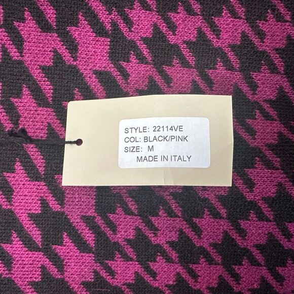 Chiaramente Italian Wool Alpaca Houndstooth Sweater Dress M - Picture 6 of 6